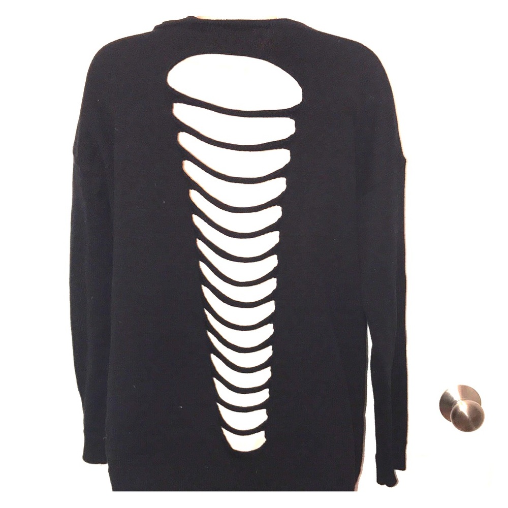 Slashed back cardigan